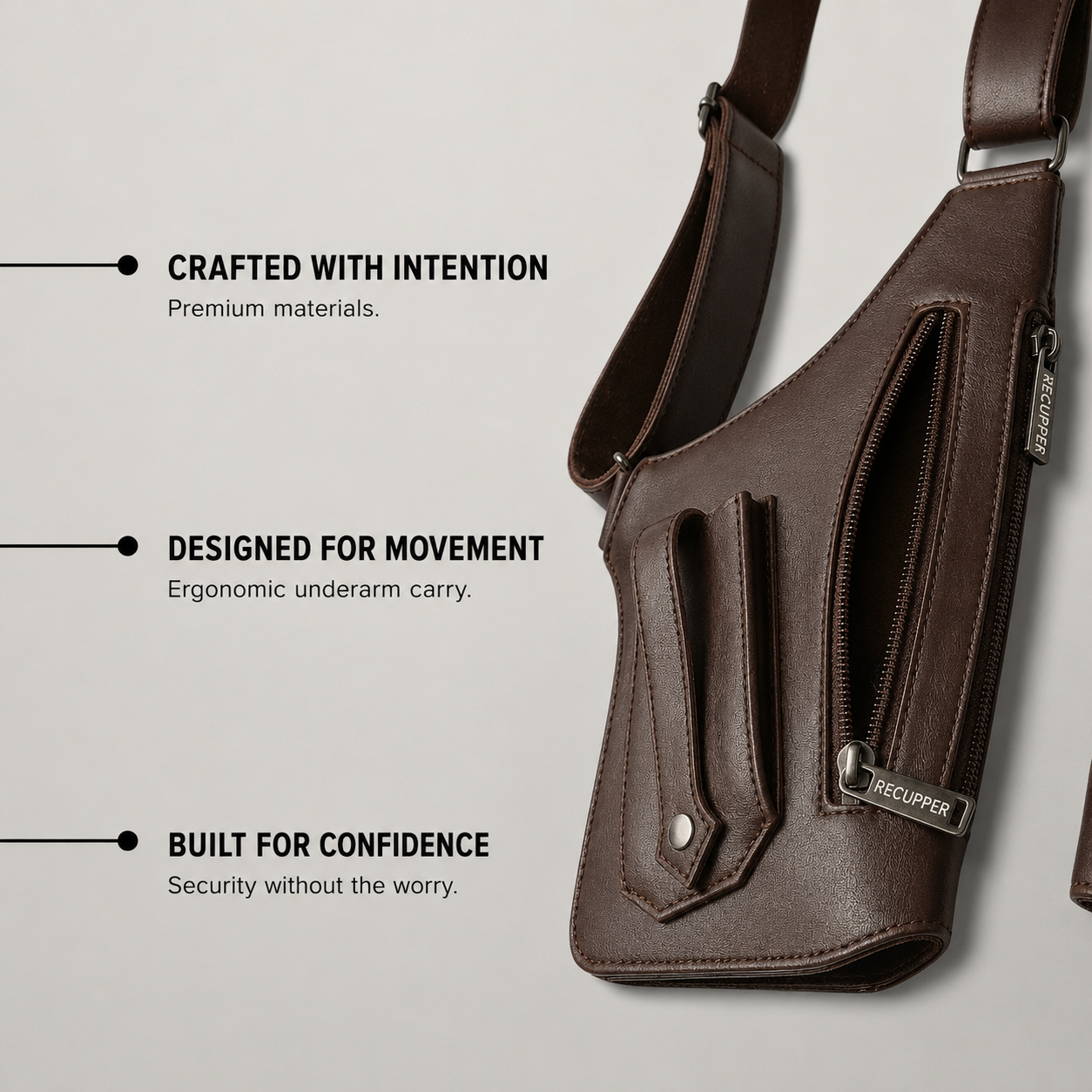 Recupper™ - Premium Leather Shoulder Bag