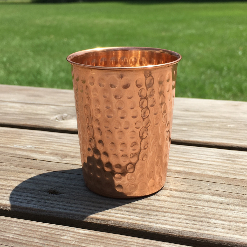 Hammered Pure Copper Tumbler