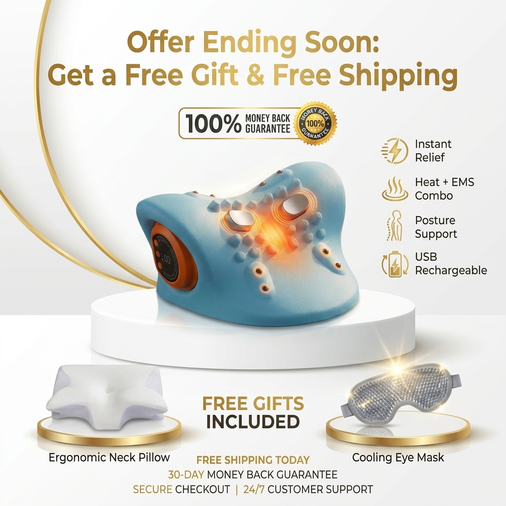 CerviPulse™ Pro - EMS Neck Massager for Pain Relief & Posture Fix